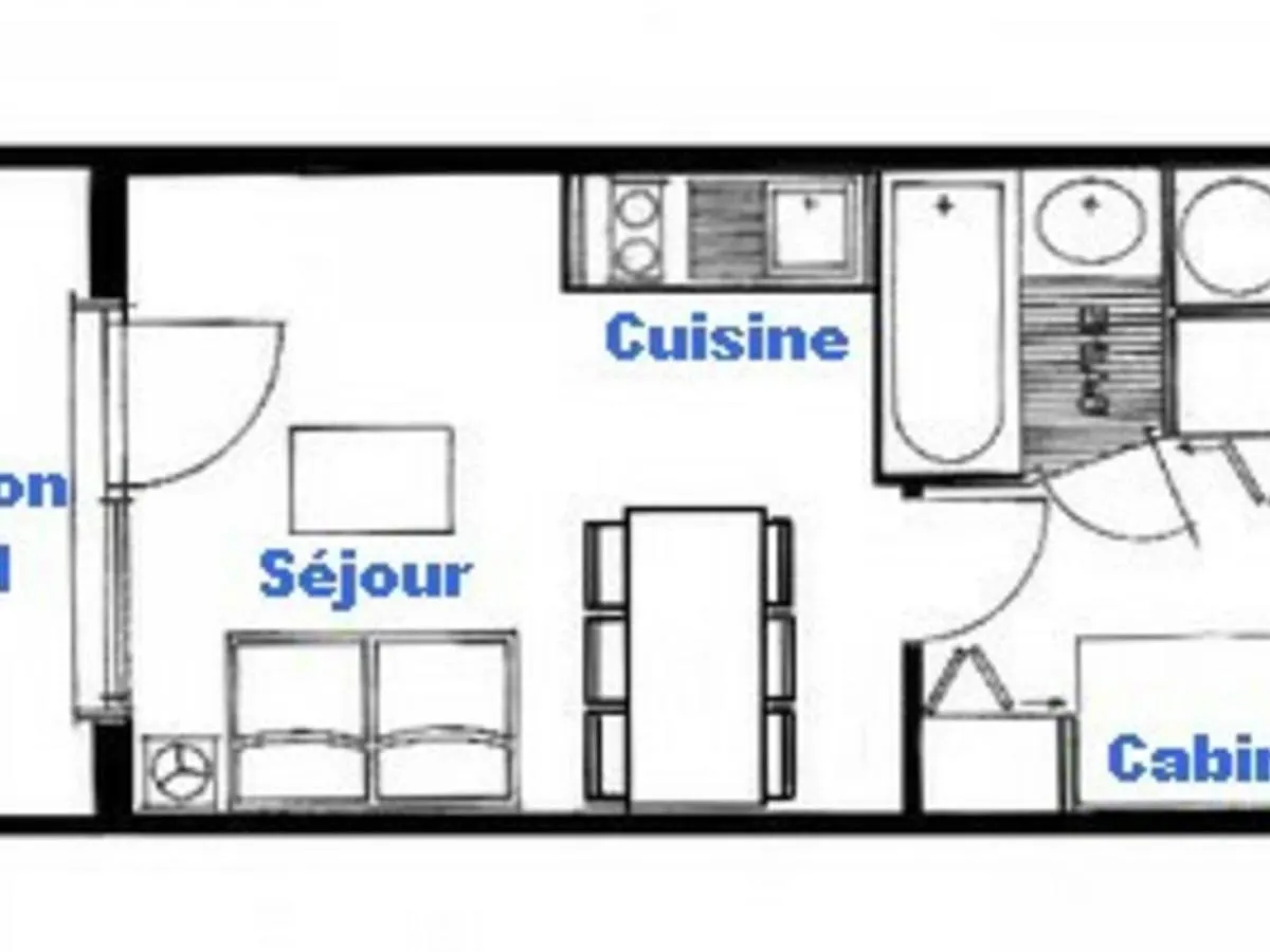 Studio Cabine 4 Pers, Plein Sud, Les Saisies - Fr-1-293-146 France
